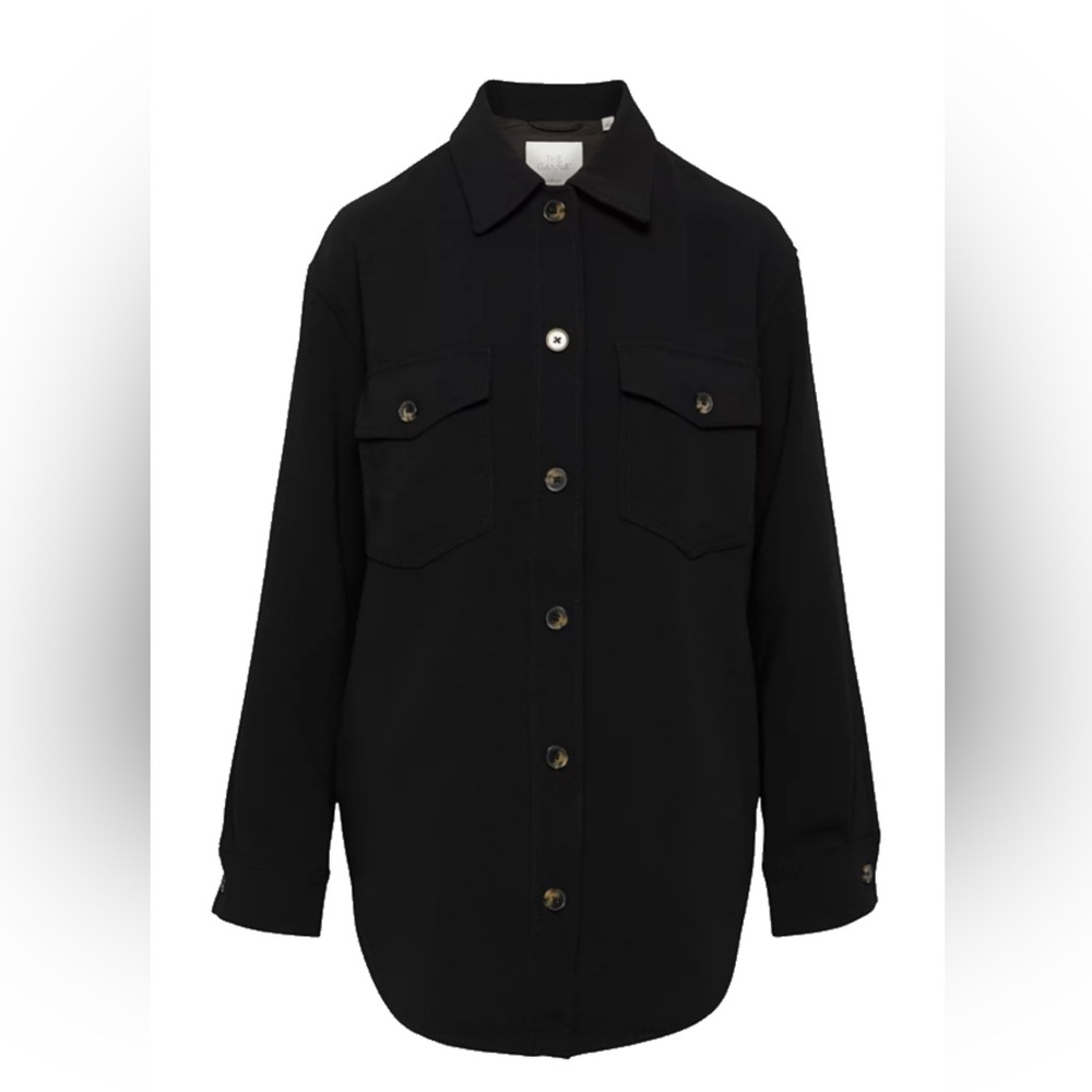 Aritzia Wilfred The Ganna shirt jacket Black 2XS